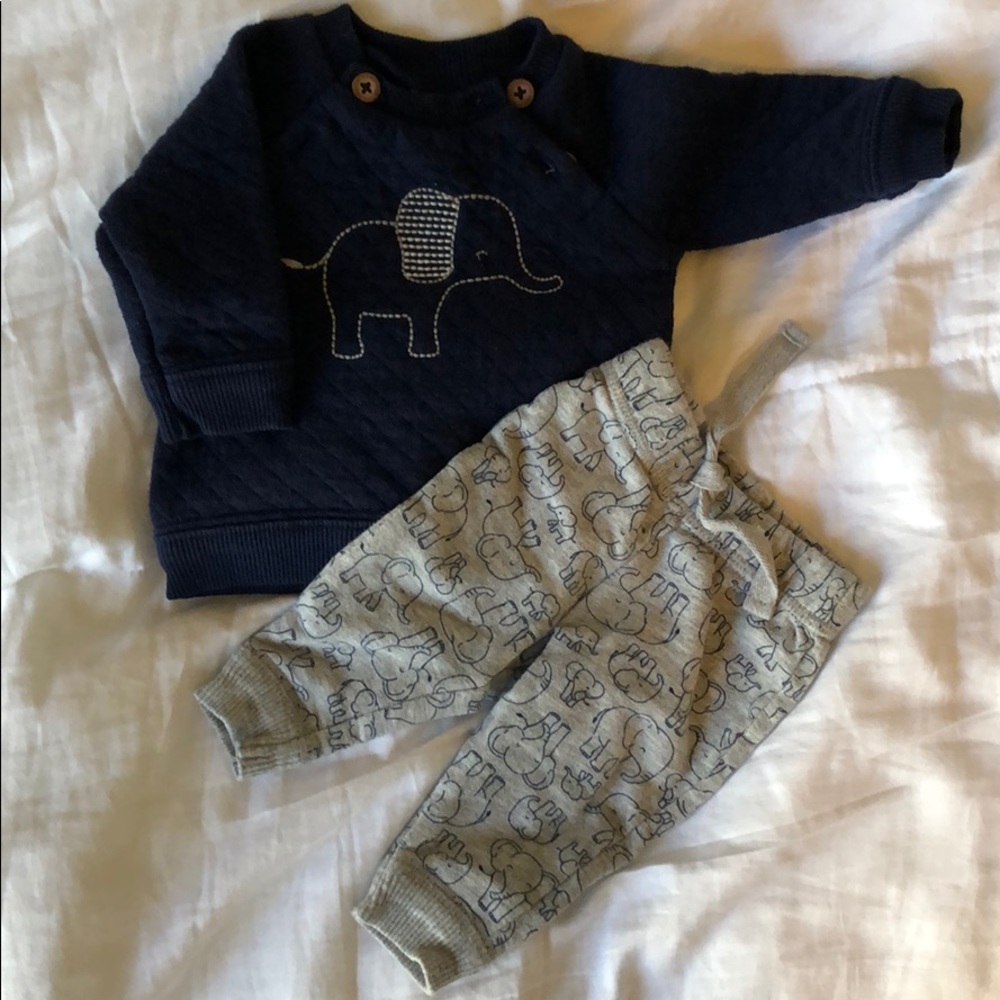 Newborn boy elephant set